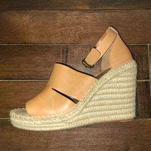 Treasure & Bond Sannibel Leather Platform Espadrille Sandals